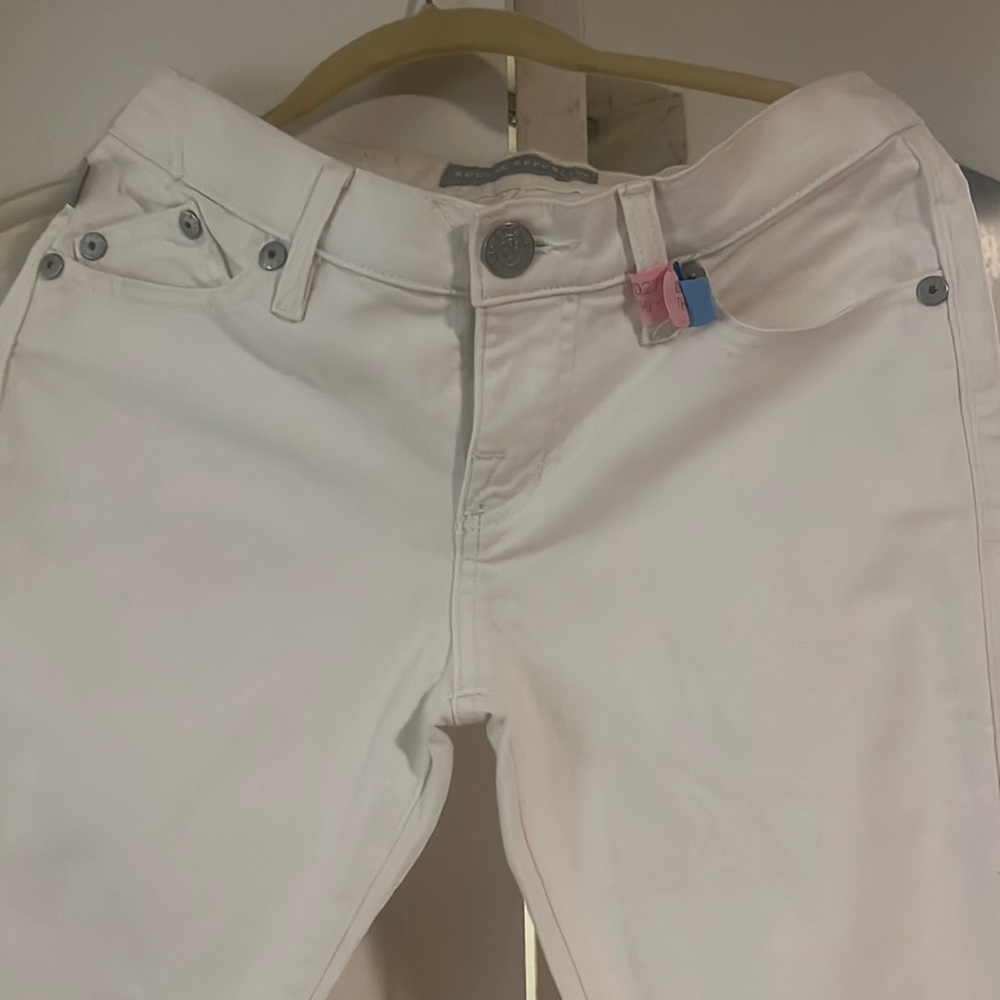 Rock & Republic Off White Skinny Jeans Size 2